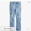 J. Crew Jeans | J. Crew 9'' Demi-Boot Crop Jean In Rocky Shore Wash Denim Jeans 25 | Color: Blue | Size: 25