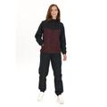 Sportanzug CRUZ "Melody" Gr. 40, bunt (schwarz, dunkelrot) Damen Sportanzüge Trainingsanzug Freizeitanzug Homewear-Set Freizeitmode in sportlichem Design