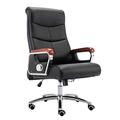 Computer Chair Leather Desk Gaming Chair Height Adjustable High Back Reclining Executive Ergonomic Office Desk Chair PU Leather Computer Desk Chair for Office Study (Color : Black)