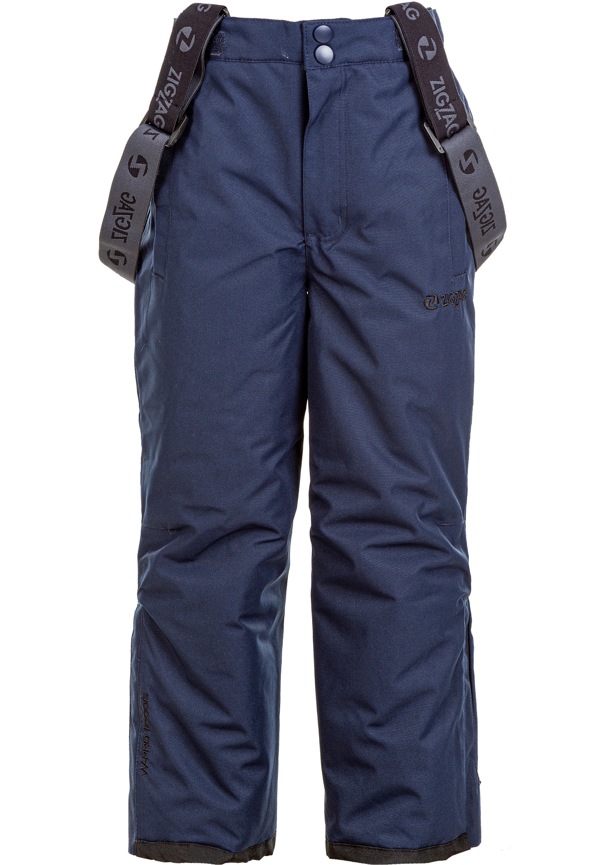 Skihose ZIGZAG "Soho", Kinder, Gr. 152, EURO-Größen, blau (dunkelblau, blau), 88% Polyester, 12% Elasthan, unifarben, lang, Hosen, mit abnehmbaren Hosenträgern Image