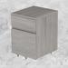 Inbox Zero Hurff 2 - Drawer Storage Cabinet Wood in Brown/Gray | 22.75 H x 15.75 W x 17.75 D in | Wayfair 60192D4B0F5F4FAF858205254F74842B