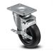 FixtureDisplays Top Plate Swivel Polyolefin (POD) Wheel Castor 300 lbs Capacity Mount Height 5.25" | 4 H x 3 W x 4 D in | Wayfair LPK02AP1PS4SB