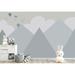 GK Wall Design Cartoon Mountain Landscape Soft Hot Air Balloon 6.25' L x 112" W Paintable Wall Mural Vinyl | 55 W in | Wayfair GKWP000228W55H35_V