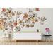 GK Wall Design Flower Peony Blossom Bohemian 6.25' L x 112" W Paintable Wall Mural Vinyl | 150 W in | Wayfair GKWP000276W150H98_V