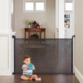 Toddleroo by North States Retractable Fit Mesh Baby Safety Gate Metal in Black/Gray | 33 H x 55 W in | Wayfair 4967S