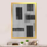 Wrought Studio™ Black & White Abstract Art VII - Modern & Contemporary Canvas Art Print Canvas in Black/Pink/White | 12 H x 8 W x 1 D in | Wayfair