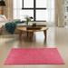 Pink 18 x 27 x 0.4 in Area Rug - Eider & Ivory™ Kelson Solid Color Machine Tufted Indoor/Outdoor Area Rug in Set | 18 H x 27 W x 0.4 D in | Wayfair