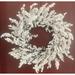 The Holiday Aisle® 24" Foam/Twig Wreath Wood/Twig in Brown/White | 24 H x 24 W x 5 D in | Wayfair 7679376FD1D24A63ADFFDF84248692B5