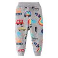 CM-Kid Hose Jungen Jogginghose Kinder Sweathose Freizeithose Pants mit Kordelzug Trousers 5 6 Jahre Grau Auto Gr.116