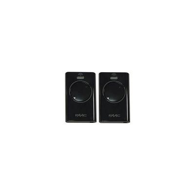 Faac - xt2 433 mhz schwarz - 2er-Set Zweikanal-Torsender mit Rolling Code (Ref. 7870071) - nicht zu Image