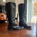 Nine West Shoes | Black Leather Riding Boots. Nine West Vintage America Collection | Color: Black | Size: 8