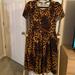 Lularoe Dresses | Euc Lularoe Dress, Leopard Print, Size Xxs, Super Stretchy | Color: Black/Brown | Size: Xxs