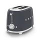 Smeg TSF01GREU Toaster for Two Slices of Bread and with a Power of 950 W TSF01GREU-blue and Grey, Steel