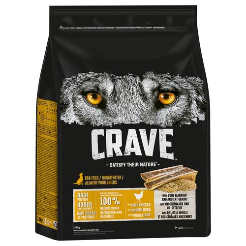 2,8kg Crave Huhn mit Knochenmark & Urgetreide Hundefutter trocken