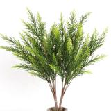1 Branch Artificial Plant No Watering Reusable Plastic Decorative Beautiful Faux Pine Needles for Balcony