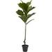 Nearly Natural 4 Fiddle Leaf Artificial Tree UV Resistant (Indoor/Outdoor)
