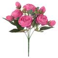 HSMQHJWE Decorative Flowers Artificial in Vase Artificial Peony Flowers Rose Wedding Bouquetss Floral Rose Flower Silk Flower Hand Tied Bouquet Pink Wedding Flowers Decorations