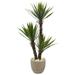 Nearly Natural 9963 56 in. Yucca Artificial Tree in Sandstone Planter