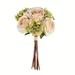 Vickerman 13 Artificial Green Ivory Rose Hydrangea Bouquet Pack of 2