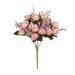 1Pc Artificial Rose Flower Garden DIY Wedding Party Desktop Furniture Decoration Gold Plush + Plastic