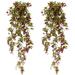 Set Of 2 Artificial Ivy Vine Artificial Plants Fake Ivy Hanging Home Office Outdoor Indoor Decor Red