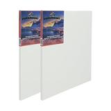 Paramount Artist Pre-Stretched Canvas for Painting 11/16 Deep 14 x 18 2-Pack