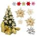 Deyuer Artificial Flower Exquisite Realistic Simulation Flower Bright-colored Decorative Christmas Glitter Artificial Flowers for Home