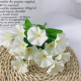 LIKEM Fake Morning Glory Simulation Petunia Wedding Home Decor Artificial Flowers