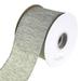 Linen Glimmer Metallic Christmas Holiday Ribbon Silver 2-1/2 Inch 10 Yards