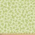 Vine Fabric by the Yard Hand-Drawn Ivy Plants Intertwined to Each Other Autumn Composition Decorative Upholstery Fabric for Sofas and Home Accents 3 Yards Green Green by Ambesonne