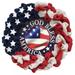 Patriotic Wreath American Independence Day Wreath Handmade Memorial Day Wreath Decoration Front Door Wall Home Decoration