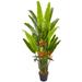 Nearly Natural 4.5 Plastic and Polyester Bird of Paradise Artificial Plant Green