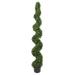 Vickerman 6 Artificial Potted Green Boxwood Spiral Tree.