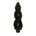 Vickerman Everyday 5 Artificial Green Cedar Double Spiral Topiary in a Black Plastic Pot - Lifelike Home Office Decor - Potted Indoor Outdoor Patio Faux Plant - Maintenance Free UV Resistant