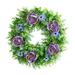 Nearly Natural Plastic All Occasion Rose Daisy Artificial Wreath 22 (Multicolor)