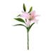 Labakihah Artificial Flowers Artificial Lily-Flowers with 1 Full-Bloom Flower Heads and 2 Buds Wedding Party Office Home Decor Lily