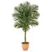 5â€™ Golden Cane Artificial Palm Tree in Terra-Cotta Planter