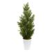 Nearly Natural Mini Cedar Artificial Pine Tree in Decorative Planter