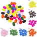 Zhaomeidaxi 100Pcs Oval Shape 2 Hole Buttons Oval Craft Buttons Mixed Color for Sewing DIY Crafts Clothes Sewing Decor DIY Craft