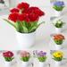 Yesbay 1 Set Artificial Plants Handmade Plastic Artificial Plants Display