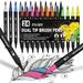Art Markers 24 Colors Adult Coloring Books Drawing Colored Pens Fine Point Water Based Markers for Kids School Supplies Note Taking Bullet Journal Sketching