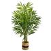 Nearly Natural 8 King Palm Artificial Tree in Handmade Natural Jute and Cotton Planter