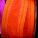 The Ribbon People Orange Woven Lines Wired Craft Ribbon 1.5 x 27 Yards