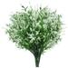 WANYNG Artificial 8 Bundles Artificial Lavender Flower Outdoor Flowers for Decoration UV Resistant desktop ornament White