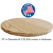 Pack of 5-15 inch wood round wood slices 15 inch diameter wood circles 15 inch wood rounds for crafts 15 inch