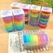 Colored Masking Tape Rainbow Colors Painters Tape Colorful Craft Art Paper Tape for Kids Labeling Arts Crafts DIY Decorative Coding Decoration Teaching Supplies 10 Rolls 0.3 Inchx 5.5Yards