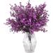 6 Pcs Fall Faux Flowers Fake Babys Breath Flower Bulk Artificial Gypsophila Bouquet Silk Floral Arrangements Centerpieces for Home Kitchen Bedroom Festival Wedding Party Decor