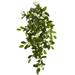 Nearly Natural 19in. Mixed Stephanotis & Ivy Hanging Artificial Plant (Set of 4)