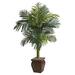 Nearly Natural 4.5 ft. Golden Cane Silk Palm Tree