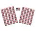 Made in USA! 100 Country Flag 1.5 x 1 Self Adhesive World Flag Scrapbook Stickers Two Sheets of 50 100 International Sticker Decal Flags Total (Yemen)